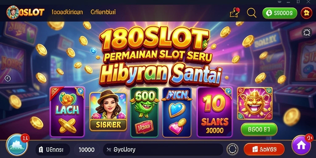 Tampilan gameplay dari 180SLOT dengan tema slot yang menarik.