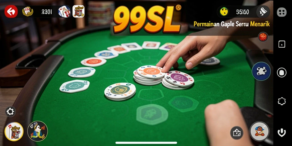 Tampilan gameplay seru dalam permainan Gaple 99SL.