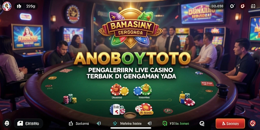 Tampilan gameplay ANOBOYTOTO dengan dealer langsung yang profesional.