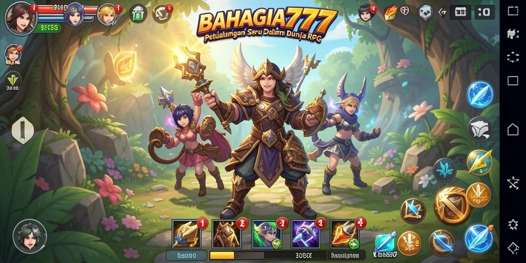 Tampilan gameplay BAHAGIA777 yang seru dan menggiurkan.