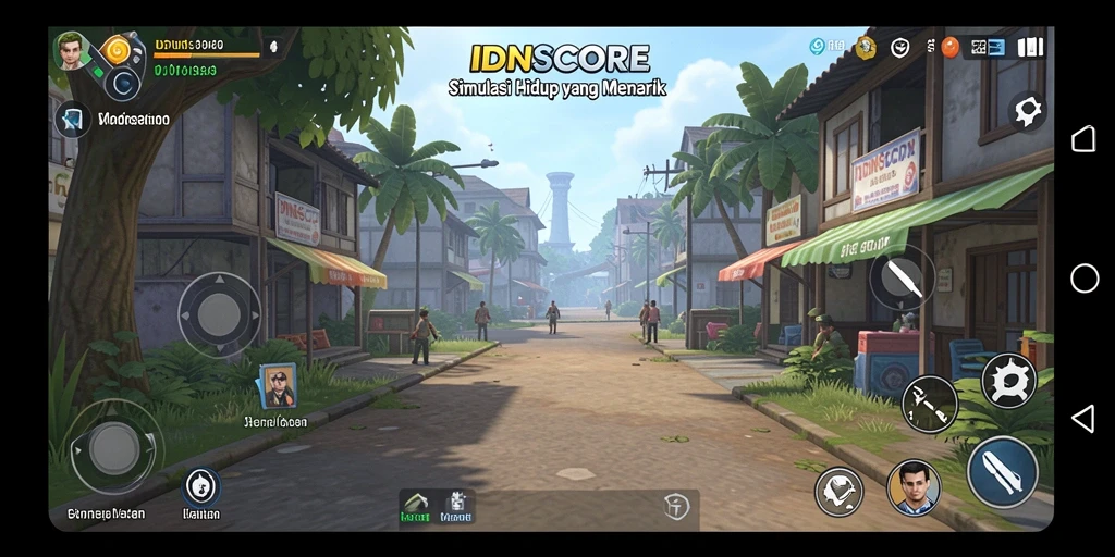 Screenshot gameplay IDNSCORE yang menunjukkan aspeknya yang menarik.