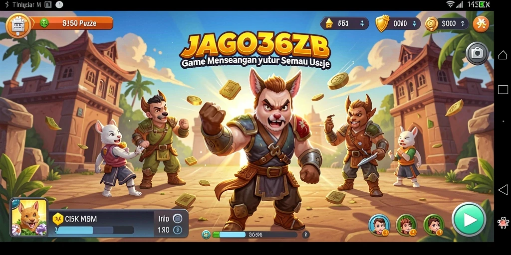 Tampilan gameplay JAGO368 yang menarik dan penuh warna.