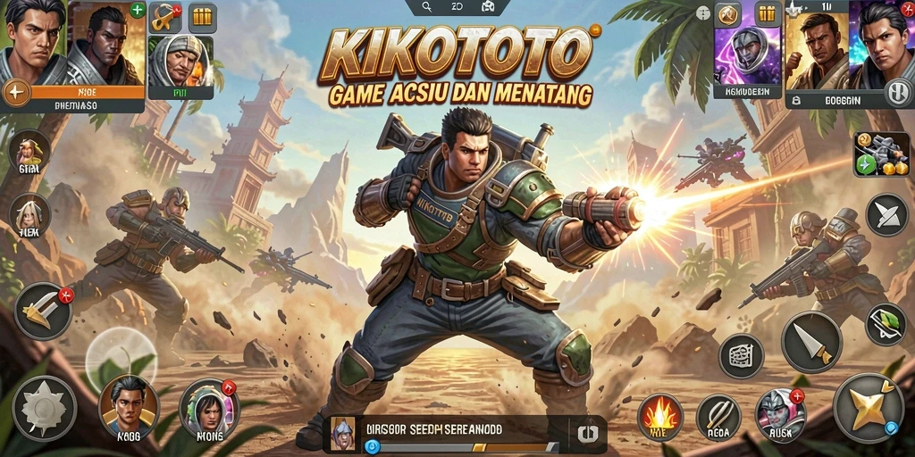 Tampilan gameplay KIKOTOTO yang penuh aksi dan seru.