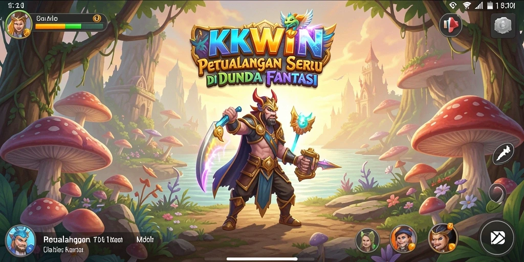 Tampilan gameplay KKWIN dengan petualangan yang seru dan menantang.