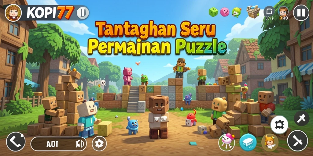 Tangkapan layar gameplay menarik dari KOPI77 yang menunjukkan berbagai puzzle menantang.
