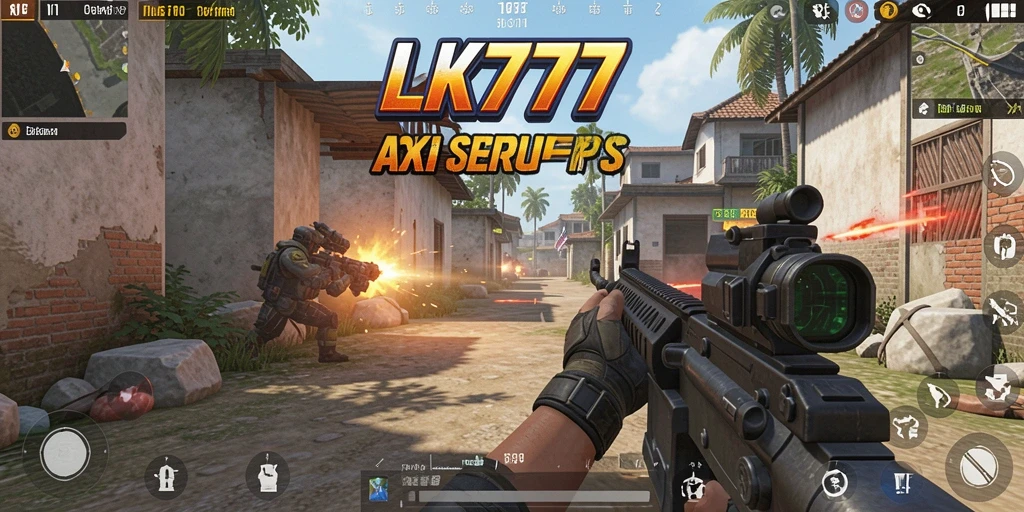 Screenshot LK777 menampilkan aksi tembak-menembak yang mendebarkan.