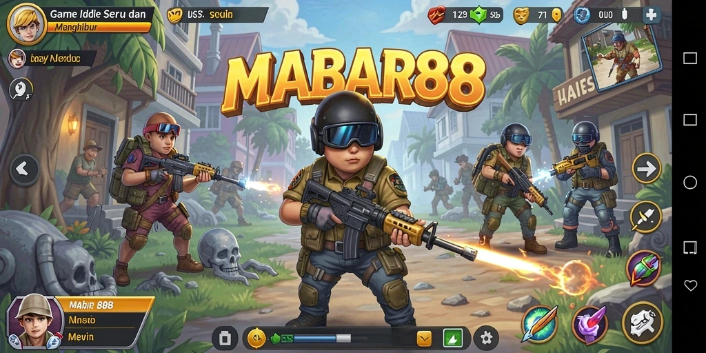 Tampilan dinamis gameplay MABAR88 yang menyenangkan.