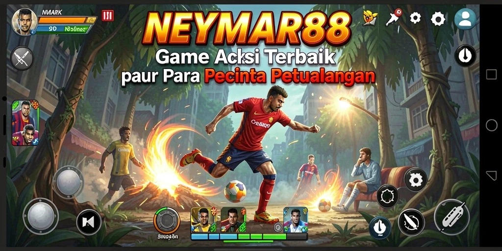 Screenshot NEYMAR88 menampilkan aksi mendebarkan dalam permainan.