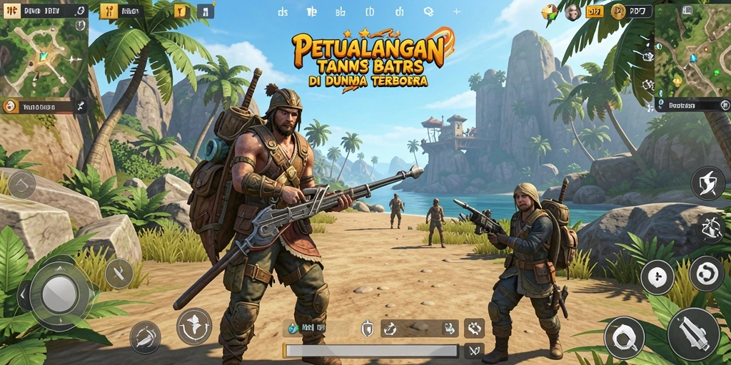 Tangkapan layar gameplay PP7 menampilkan petualangan mendebarkan di dunia terbuka.