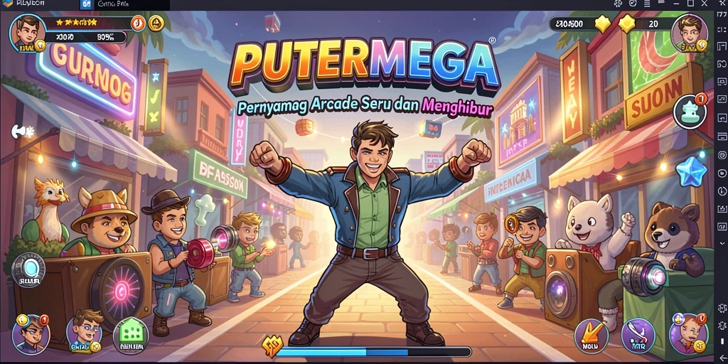Tampilan gameplay PUTERMEGA yang seru dan penuh tantangan.