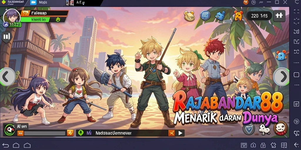 Gameplay menarik dalam dunia anime yang penuh warna.