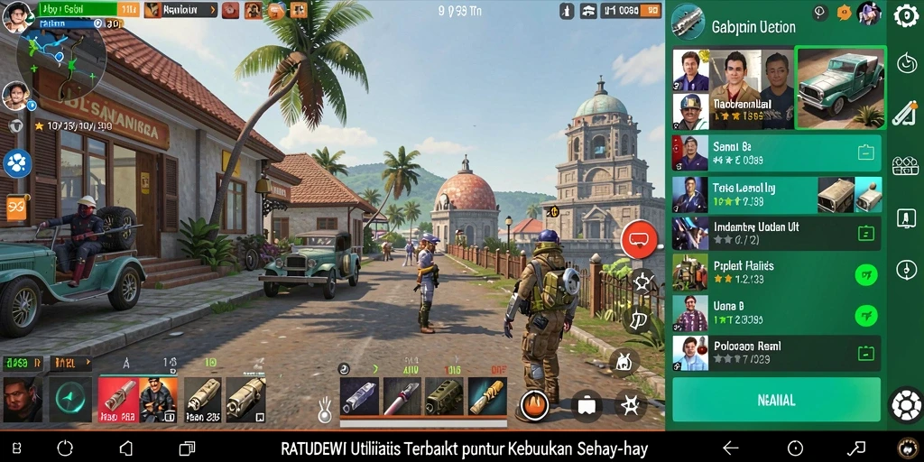 Screenshot utama RATUDEWI yang menunjukkan antarmuka aplikasi.