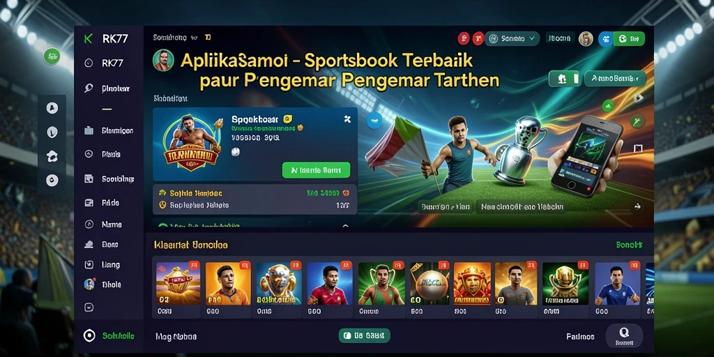 Tampilan gameplay menarik dan interaktif di RK77.