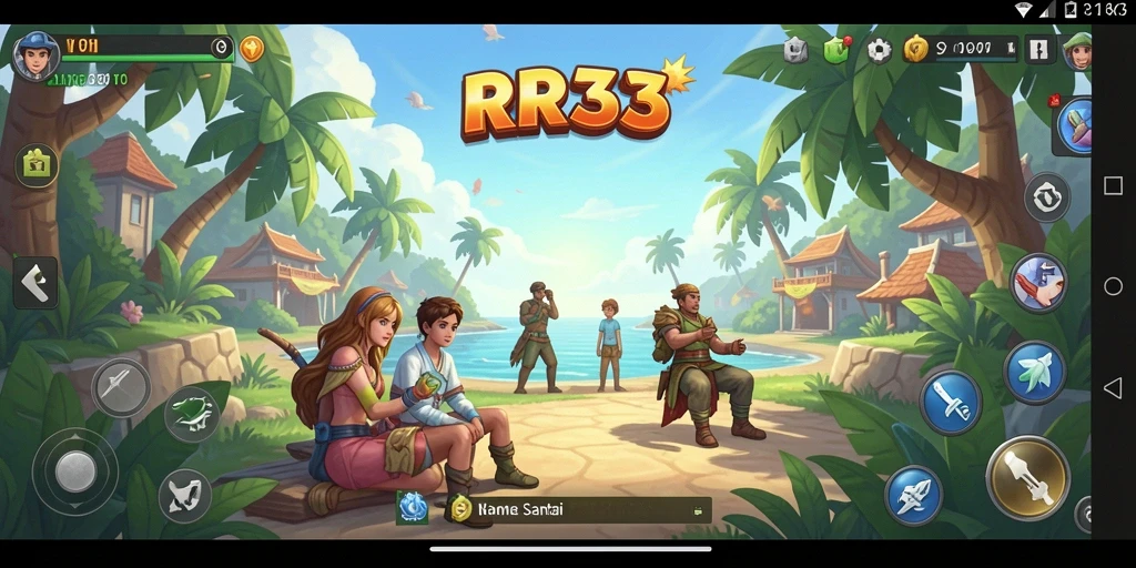 Tampilan gameplay RR33 yang menarik dan penuh warna.