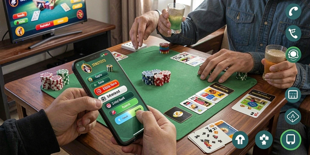 Tampilan gameplay seru Gaple di SENGTOTO.