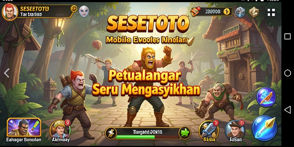Tangkapan layar SESETOTO menampilkan aksi seru dalam petualangan yang menantang.