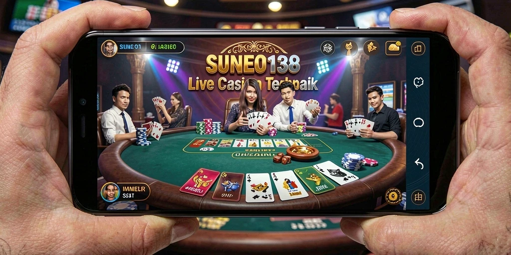 Tampilan gameplay Live Casino yang menegangkan dan interaktif.