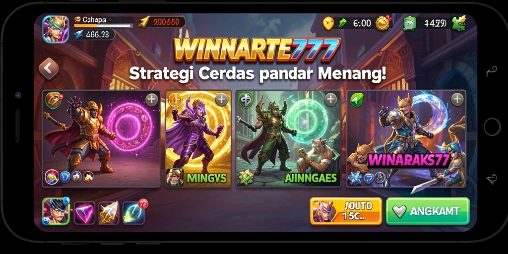 Tampilan gameplay menarik dari WINRATE777 dalam pertempuran strategi.