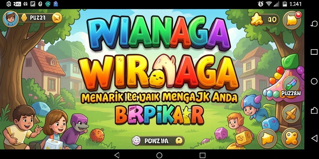 Tampilan gameplay WIRANAGA yang seru dan menantang.