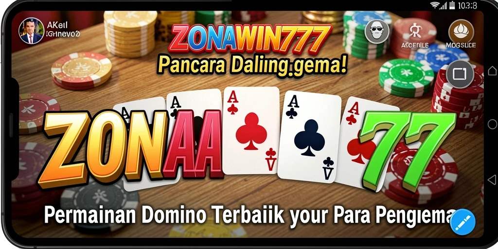 Tampilan gameplay menarik dari ZONAWIN777 dengan variasi permainan Domino.